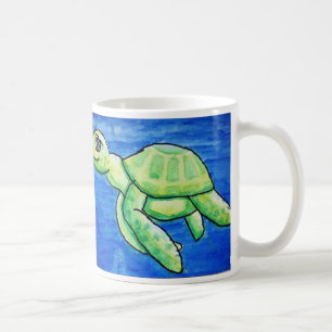 Dina's sea turtle mug, double image, classic size coffee mug