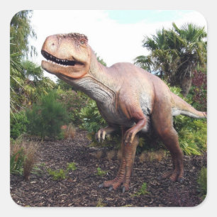 Dinasaur Square Sticker