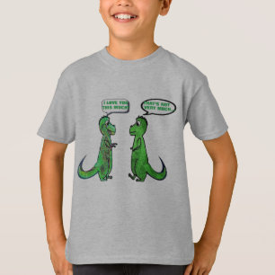 dinasaurs t-rex love you this much funny t-shirt