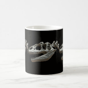 Dinasour Skeleton White Coffee Mug
