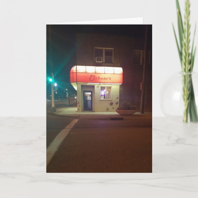 “Dine with Pete Zaria” Get Well Card (Front)