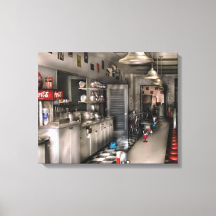 Diner - 1950's - The Soda Fountain Canvas Print