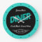 Diner Any Name Since Date Retro Turquoise Black