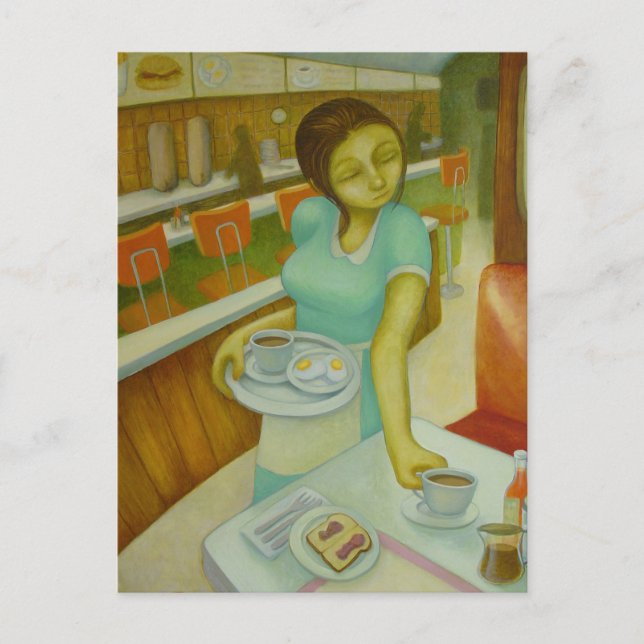 Diner Eggs Toast &Jelly Postcard (Front)