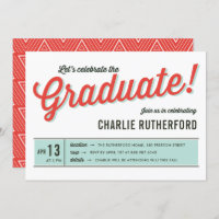 Diner Inspired Retro Typography Graduation Party