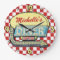 Diner Sign Retro 50s Red Checkered | Custom Name