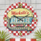 Diner Sign Retro 50s Red Checkered | Custom Name
