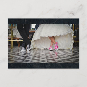 Diner style wedding couple RSVP