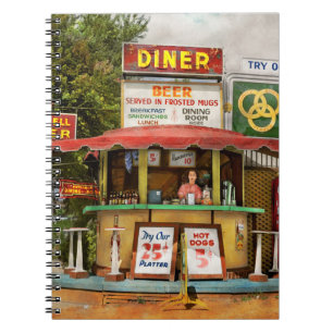 Diner - Try our 25 cent platter 1940 Notebook