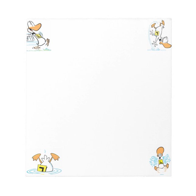 Ding Duck Aviation Cartoon Notepad (Front)