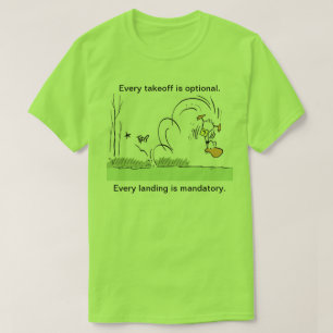 Ding Duck Aviation Humour Mens Shirt