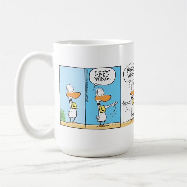 Ding Duck Pre-Flight Check List Coffee Mug (Left)