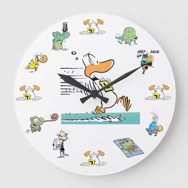 Ding Duck Swamp Character Clock (Front)