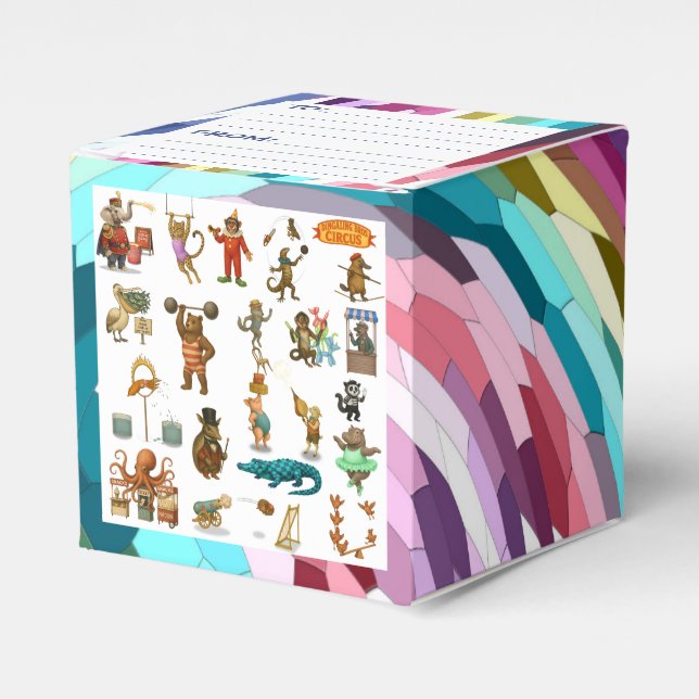 Dingaling Bros Circus acts Favour Box (Front Side)