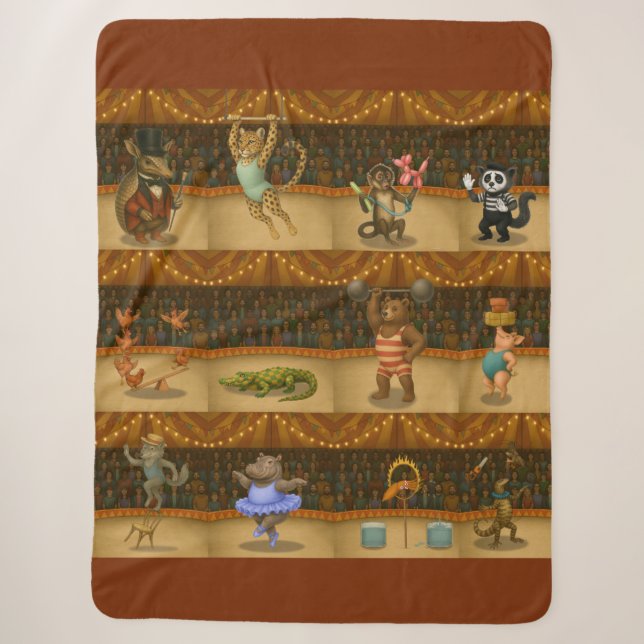 Dingaling Bros Circus acts Sherpa Blanket (Front)