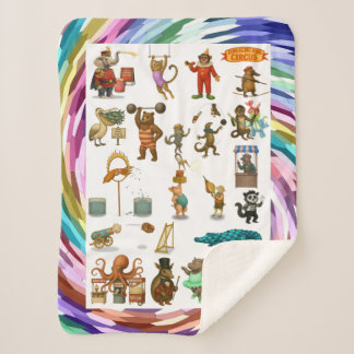Dingaling Bros Circus acts Sherpa Blanket
