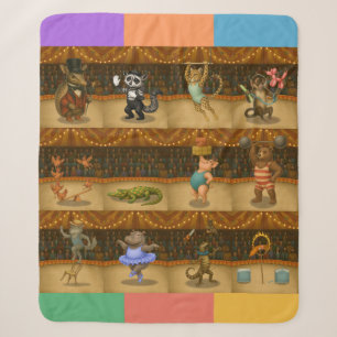 Dingaling Bros Circus acts Sherpa Blanket