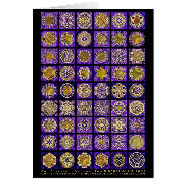 Dingbat Quilt Stellars Two  (Front)