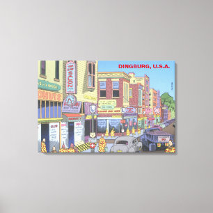 Dingburg, U.S.A. Canvas Print