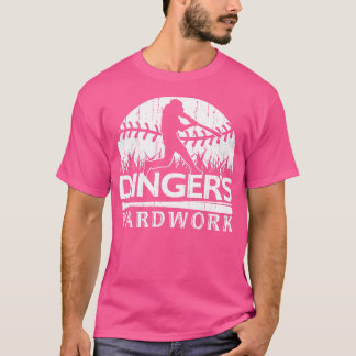 DINGERS YARDWORK FUNNY SOFTBALL BASEBALL HOME RUN T-Shirt