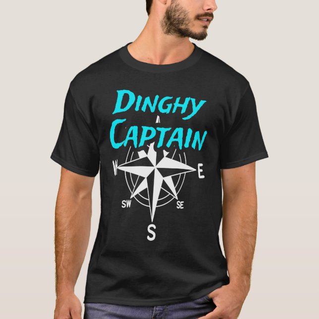 Dinghy Captain Sailing Crew Sailor Men Women Kids T-Shirt (Front)