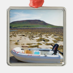 Dinghy On The Beach Metal Tree Decoration