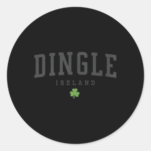 Dingle Ireland C Grey Classic Round Sticker
