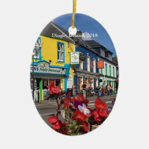 Dingle, Ireland Ceramic Tree Decoration