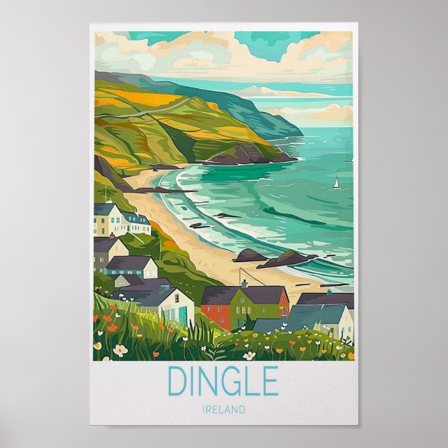Dingle Ireland Poster Ireland Print (Front)