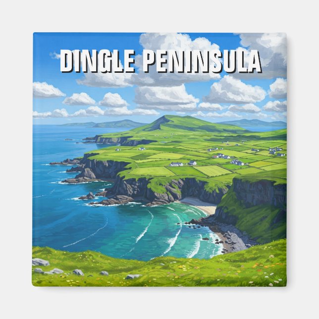 Dingle Peninsula Ireland Travel Magnet (Front)