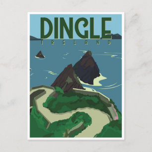 Dingle Peninsula Ireland Travel Vintage  Postcard