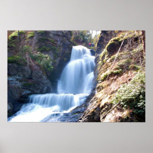 Dingman Falls @ Delaware Water Gap Poster