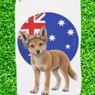 Dingo A Little Piece of Australia Golf Towel