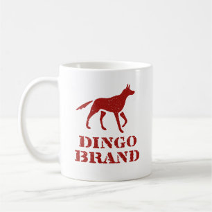 Dingo Brand Flour Vintage Stencil Print Coffee Mug