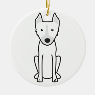 Dingo Dog Cartoon Ceramic Tree Decoration