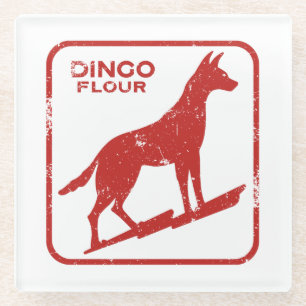 Dingo Flour Glass Coaster