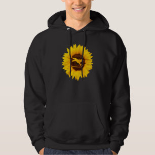 Dingo For Women Men Dog Pet Puppy Sunflower Hoodie