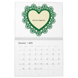 Dingus Heart and Lace Colourful  Calendar