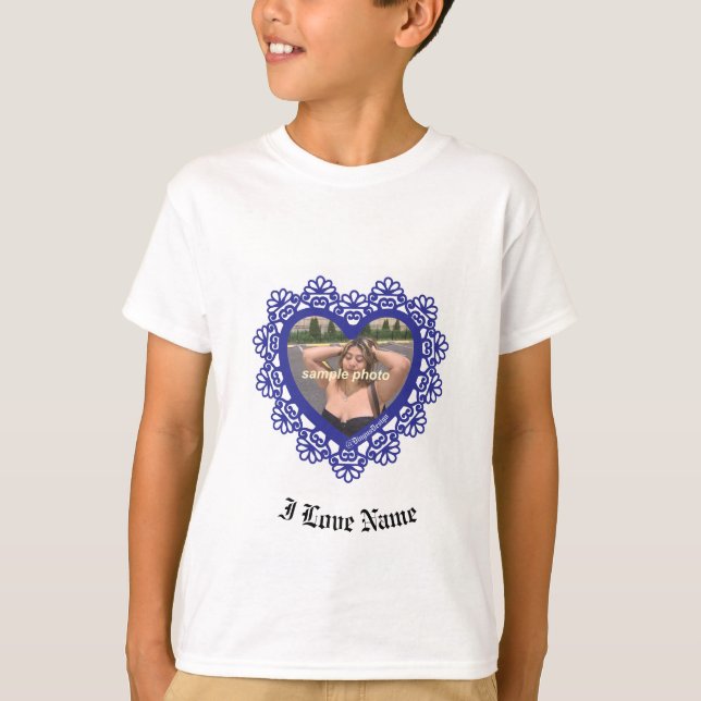 Dingus Heart Lace Frame T-Shirt (Front)
