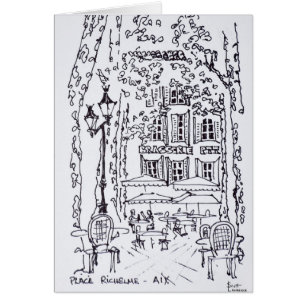 Dining in a Plaza Aix en Provence, France