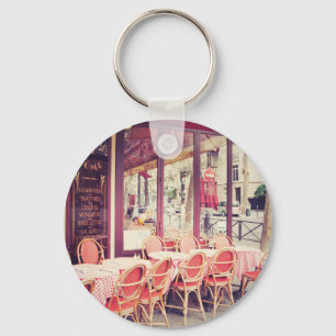Dining In Paris Al Fresco Key Ring