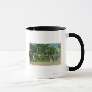 Dining on the Boardwalk at Roseland Park Scene Mug