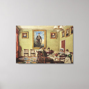 Dining room at Langton Hall Canvas Print