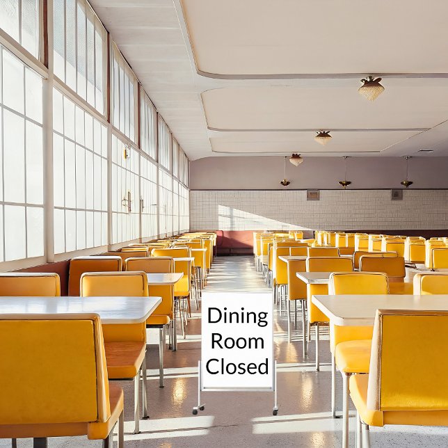 Dining Room Closed Minimalist Poster Sign (Creator Uploaded)