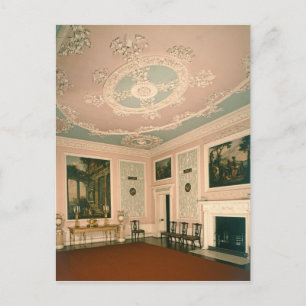 Dining room furniture, 1767 postcard