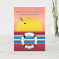 Dining Room Waiter - Thank you - Cruise Ship
