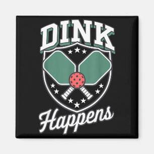 Dink happens pickleball funny pickle ball magnet