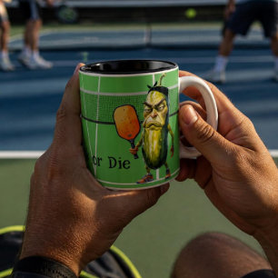 Dink or Die Funny Dill Two-Tone Coffee Mug