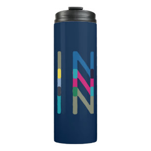 Dink Pickleball Modern Navy Green Blue Thermal Tumbler