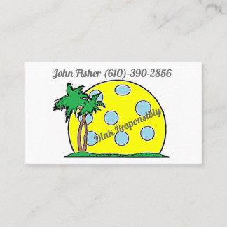 Dink Responsibly Business Cards